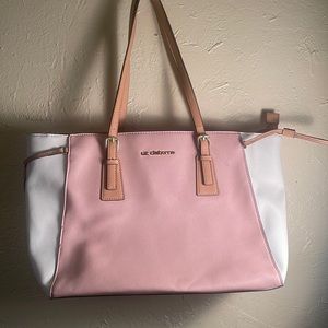 Liz Claiborne- tote purse brand new pink and white no tags